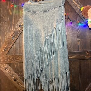 🤍 T Party Fringe Skirt or Tub Top Dress – Size L 🤍